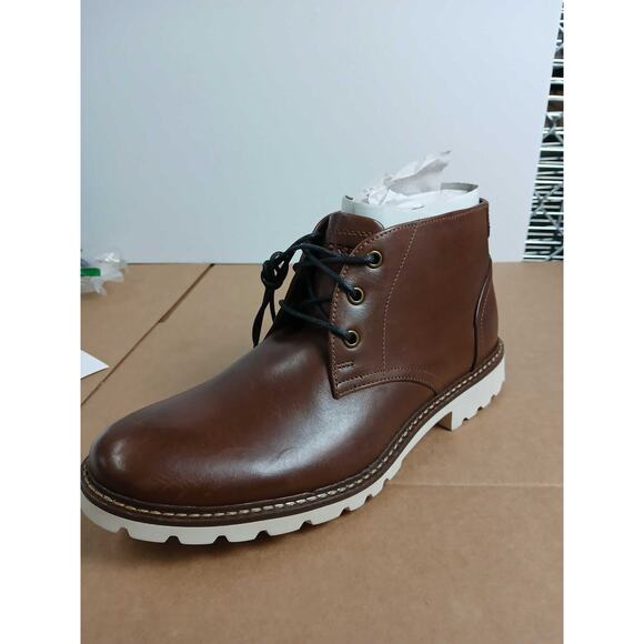 NWT Rockport Men\'s Leather Boot Brown Size 7